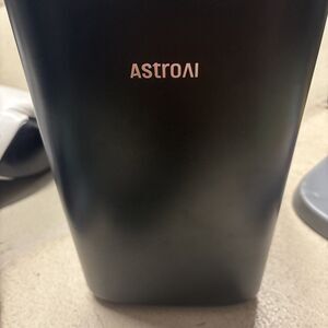 AstroAI Mini Fridge Black Portable Tabletop Single Door Compact 2-6L